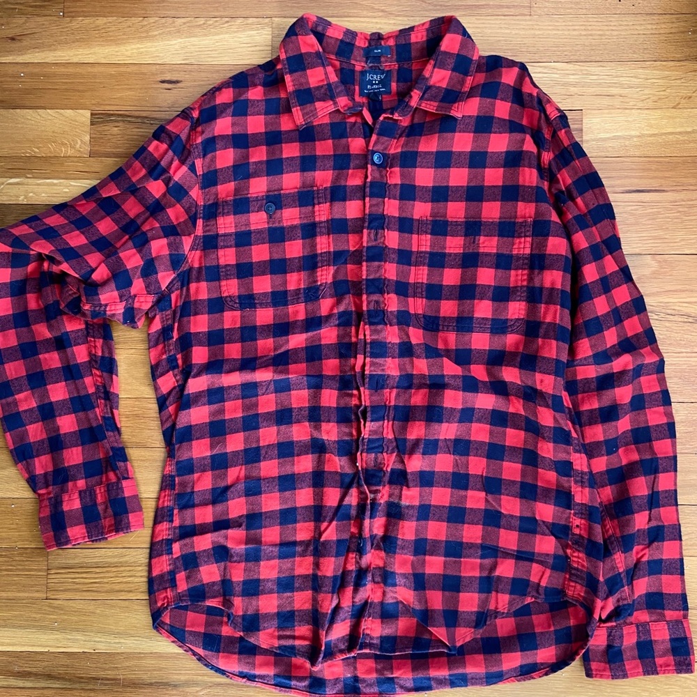 J Crew flannel shirt